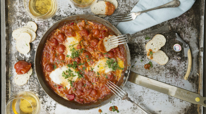 ägg, tomat, Shakshouka, Tel Aviv, frukost